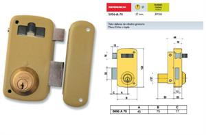 Cerradura sobreponer 5056 A/70 Derecha